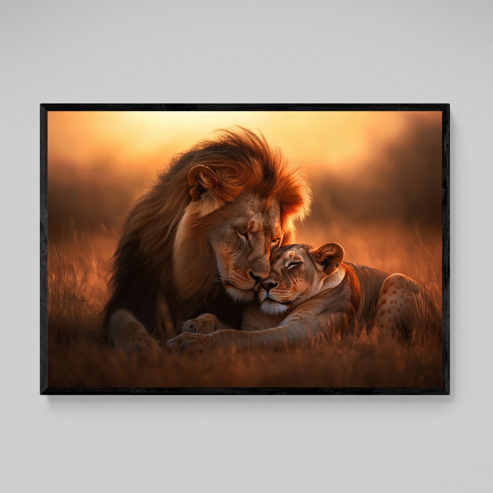 Tableau Lion & Lionne - The Art Avenue