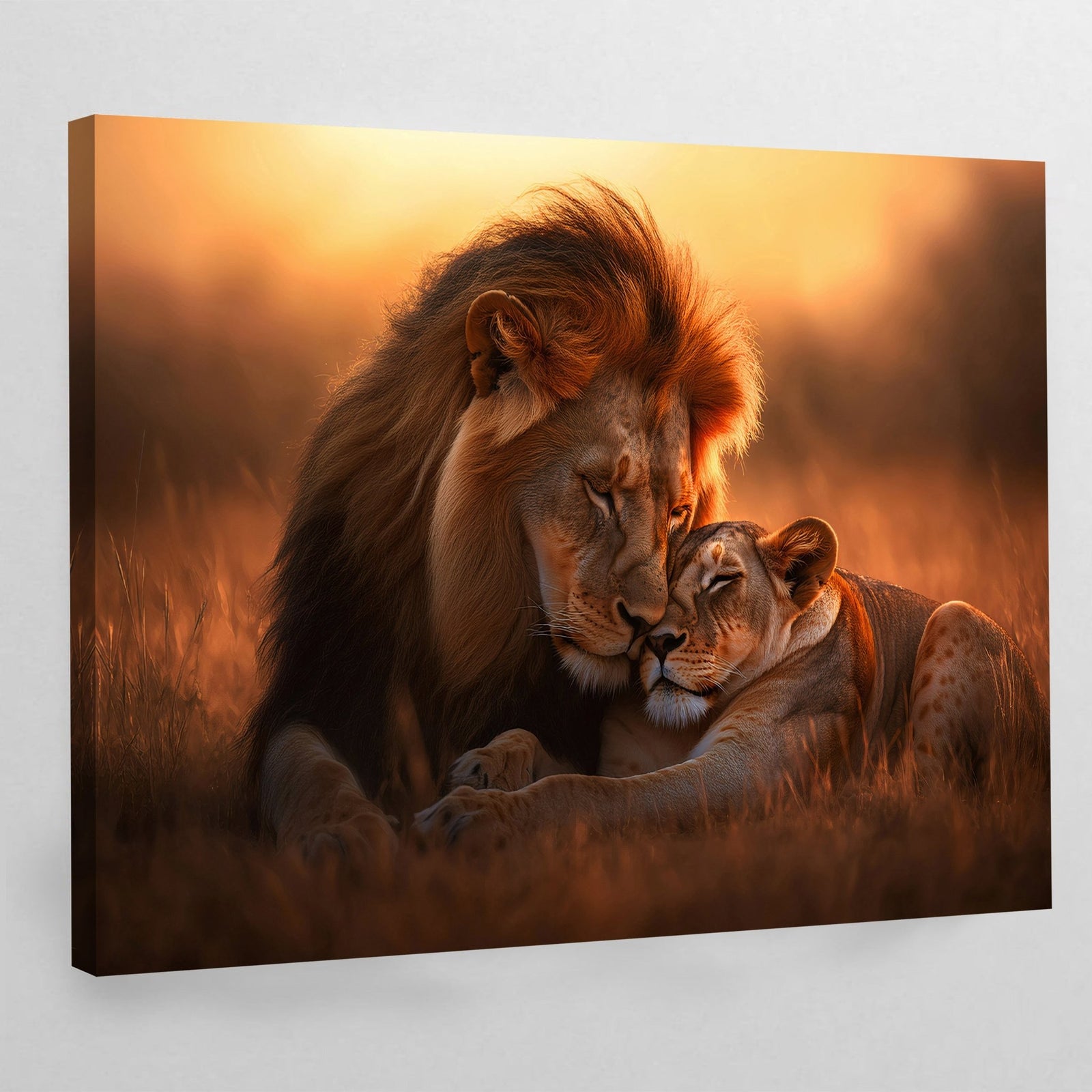 Tableau Lion & Lionne - The Art Avenue