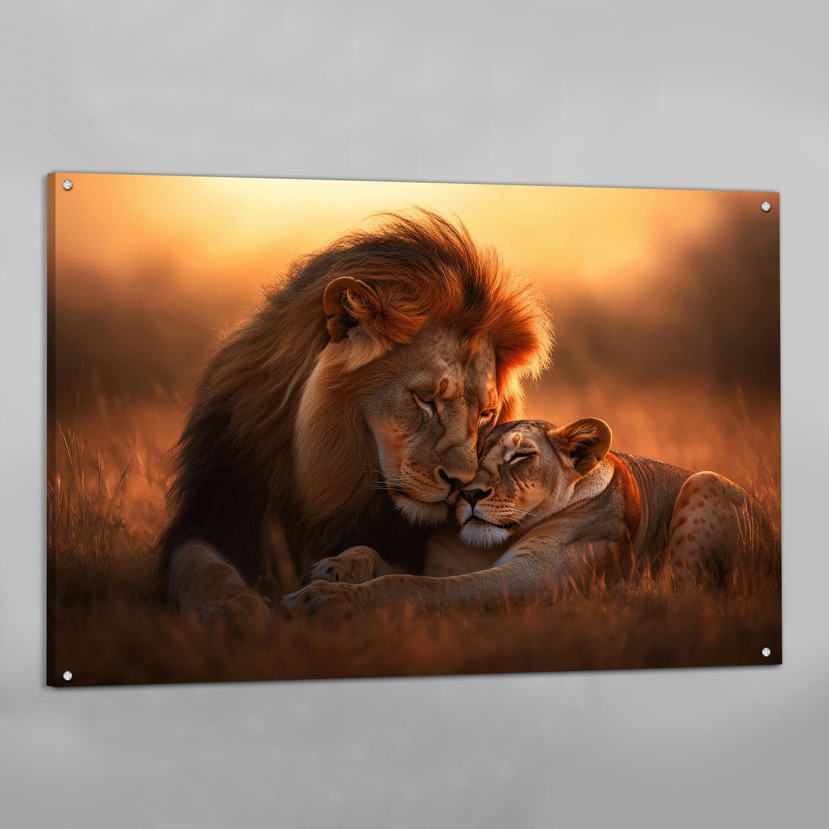 Tableau Lion & Lionne - The Art Avenue