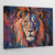 Tableau Lion Multicolore - The Art Avenue