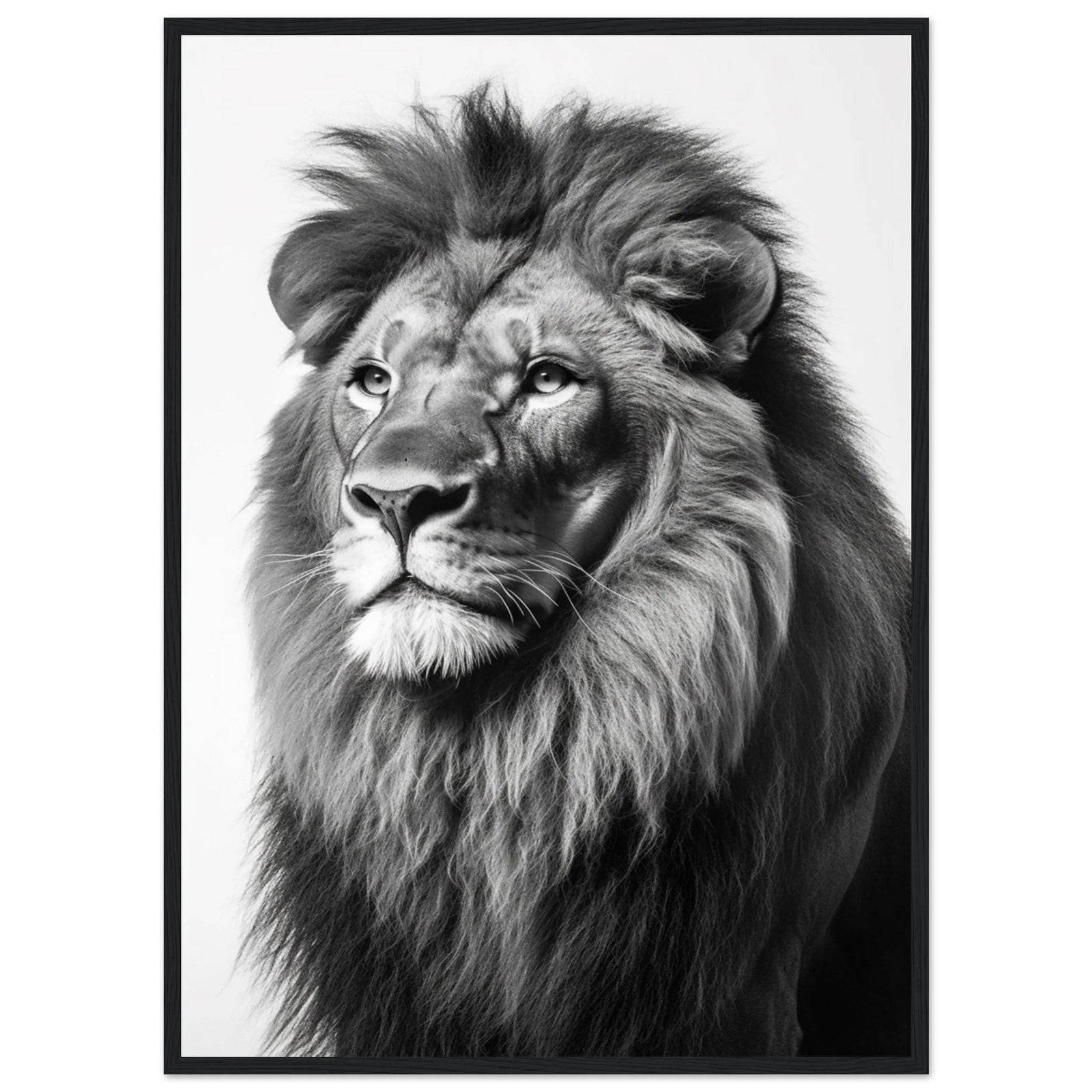 Tableau Lion Noir et Blanc - The Art Avenue