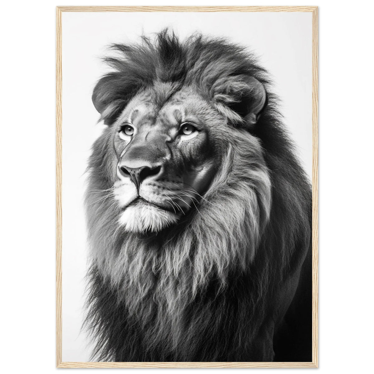 Tableau Lion Noir et Blanc - The Art Avenue