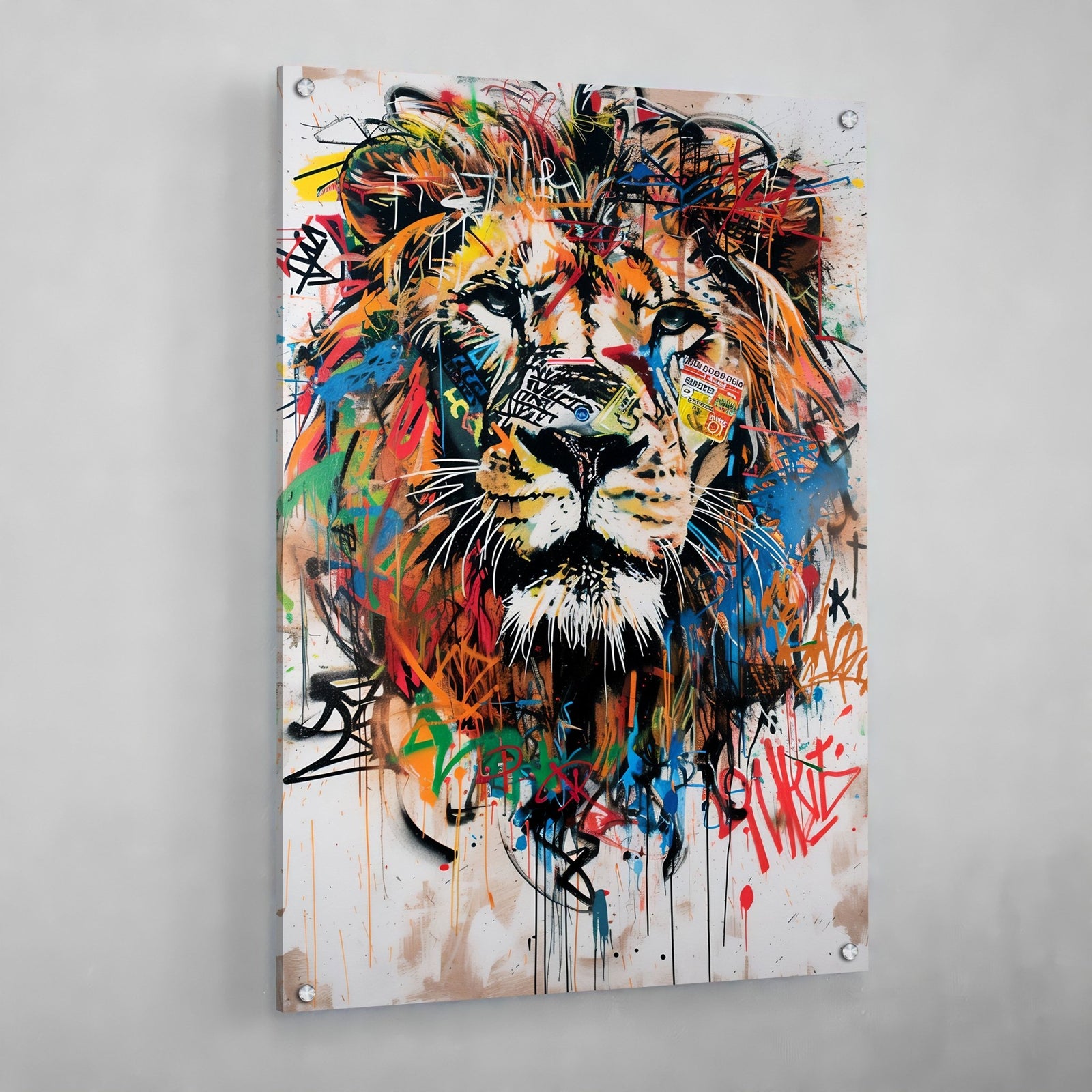 Tableau Lion Street Art - The Art Avenue