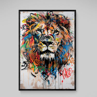Tableau Lion Street Art - The Art Avenue