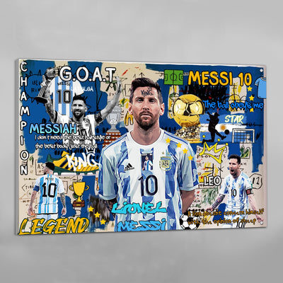 Tableau Lionel Messi Street Art - The Art Avenue