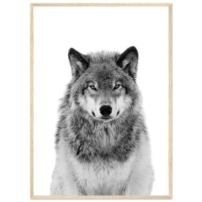 Tableau Loup Noir et Blanc - The Art Avenue