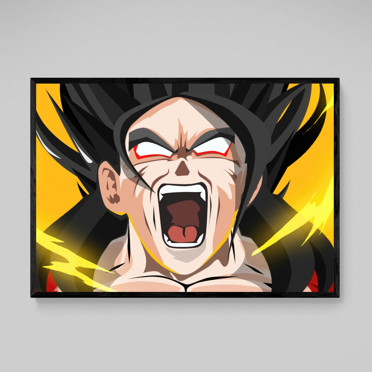 Tableau Manga Explosion d'Énergie Jaune - The Art Avenue