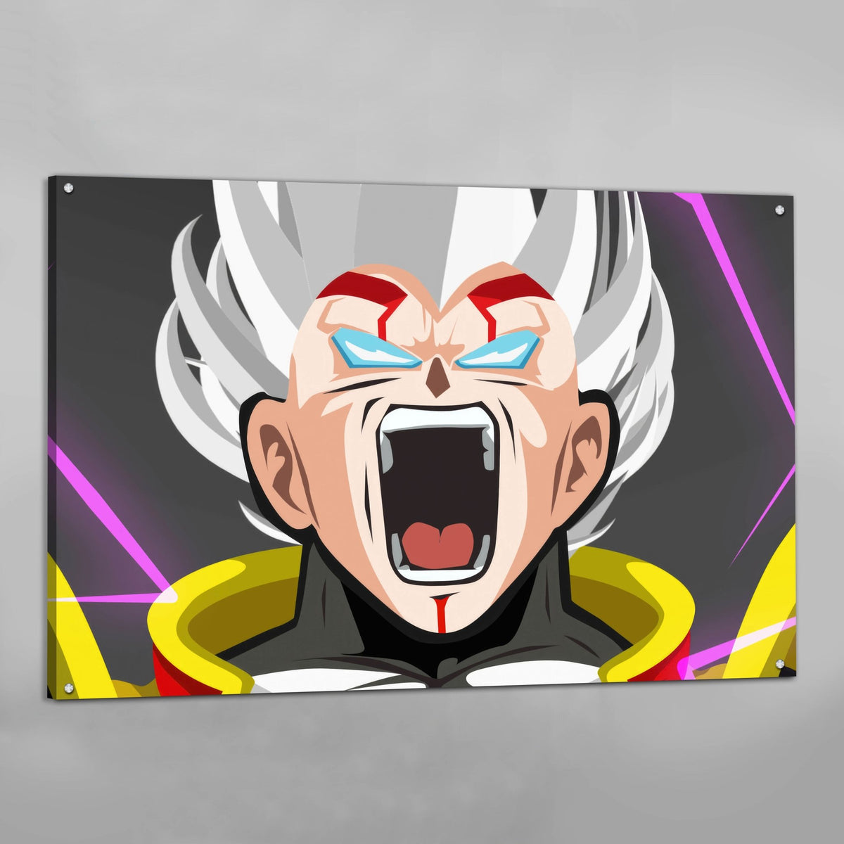 Tableau Manga Guerrier Argenté En Rage - The Art Avenue