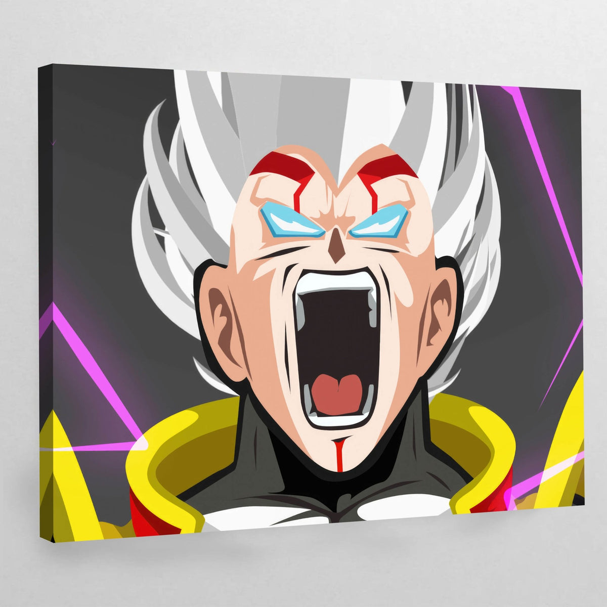 Tableau Manga Guerrier Argenté En Rage - The Art Avenue