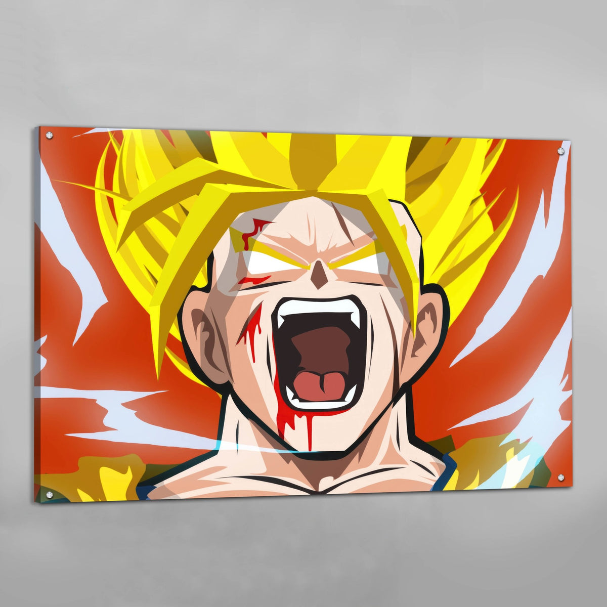 Tableau Manga Guerrier Blond Transformation - The Art Avenue