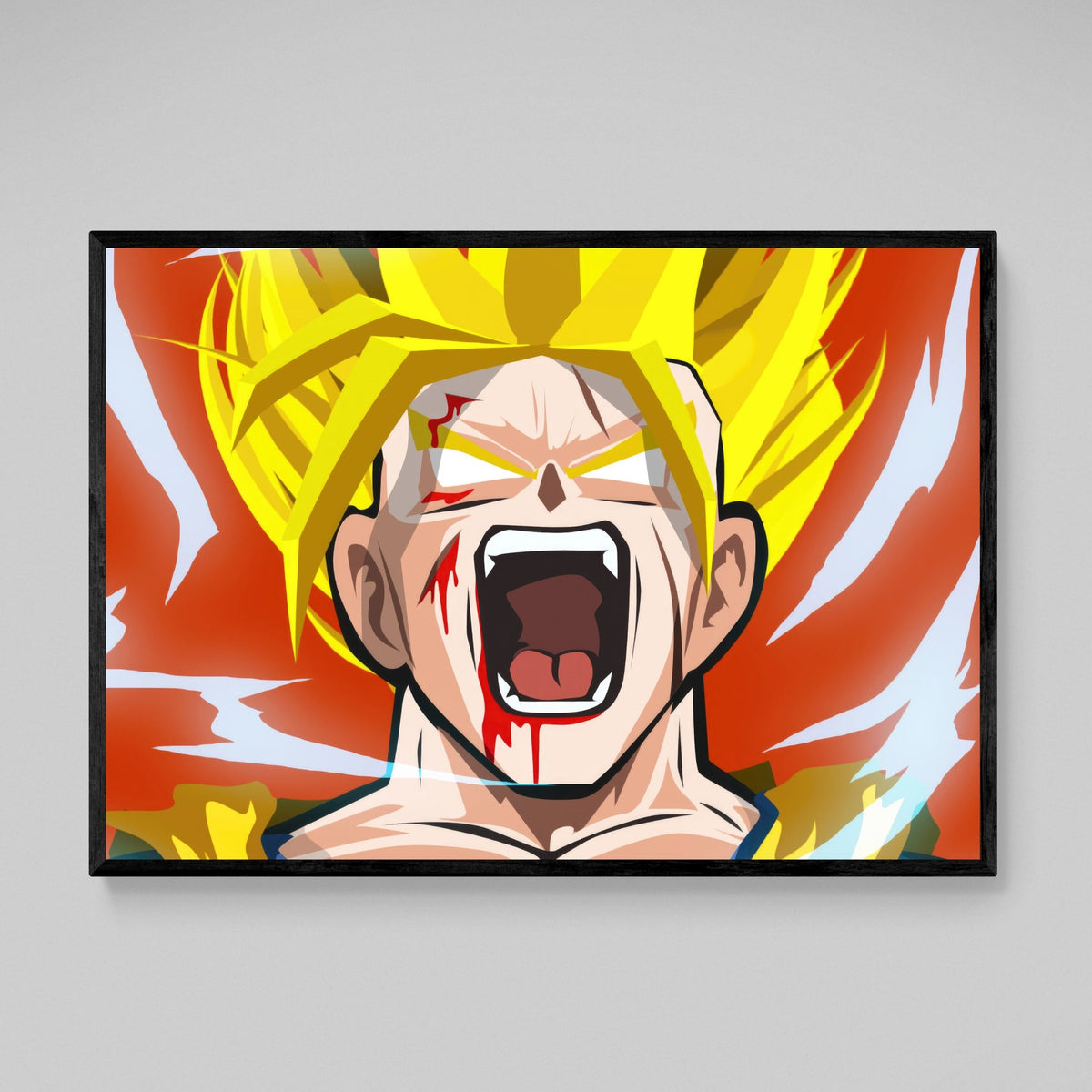 Tableau Manga Guerrier Blond Transformation - The Art Avenue