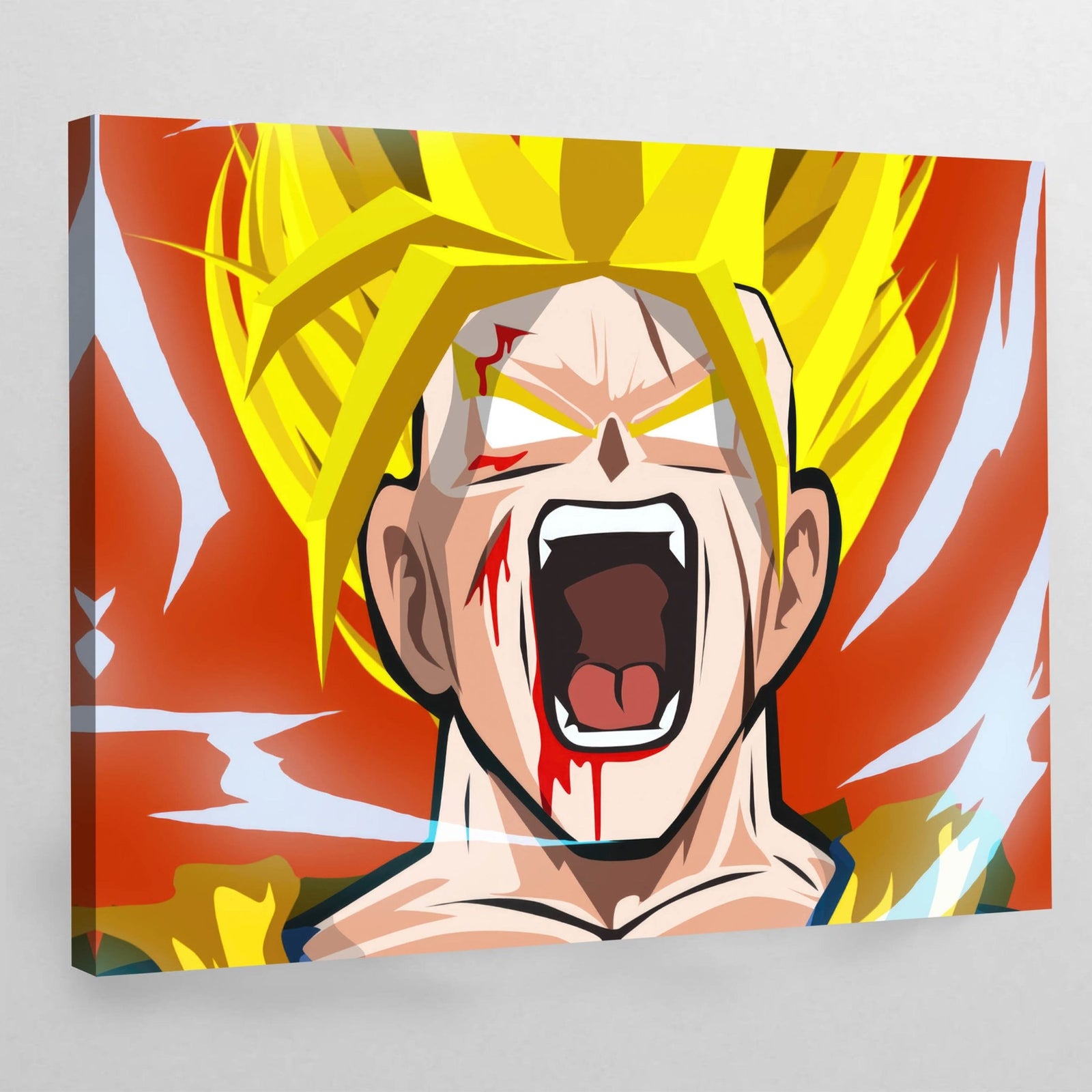Tableau Manga Guerrier Blond Transformation - The Art Avenue