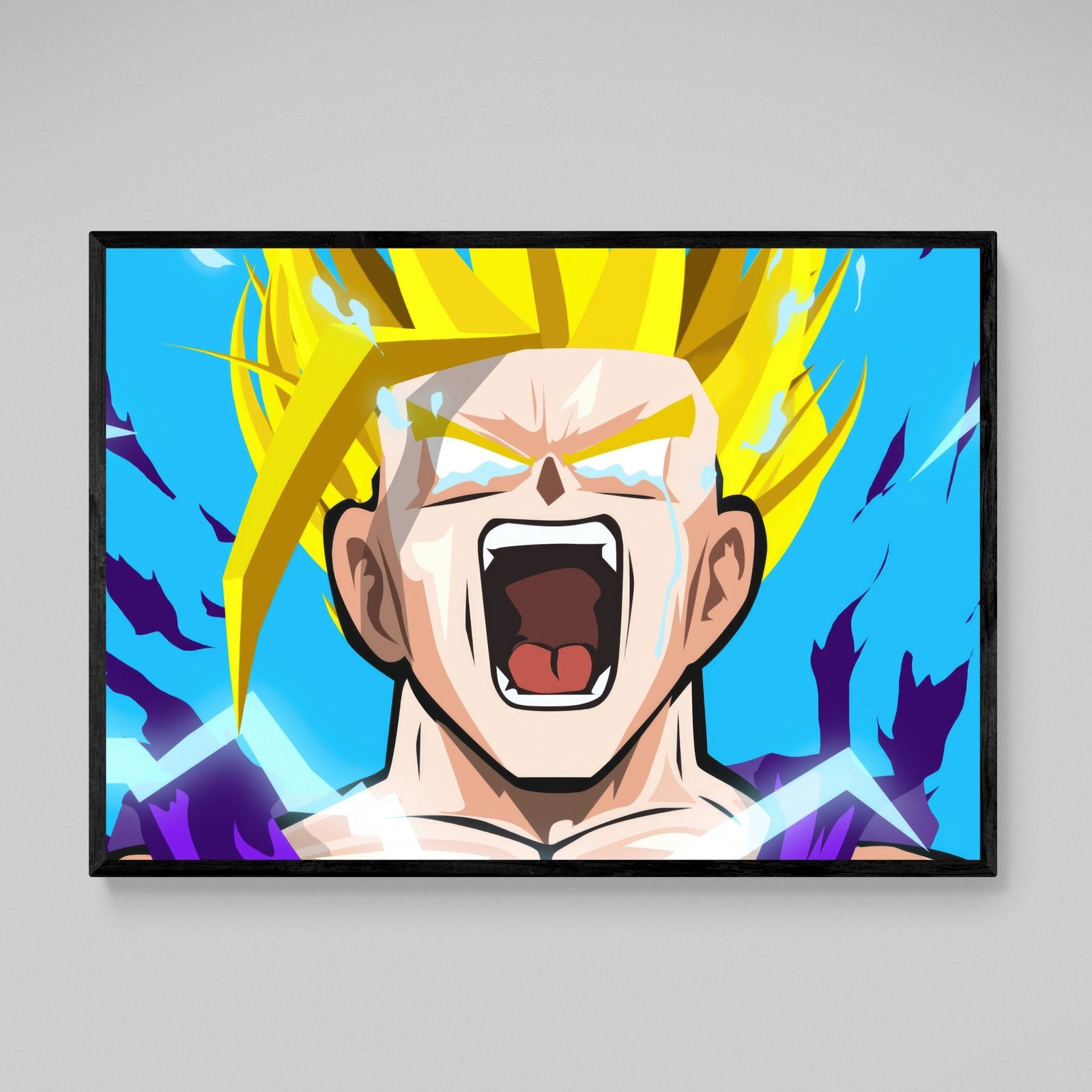 Tableau Manga Guerrier Doré - The Art Avenue