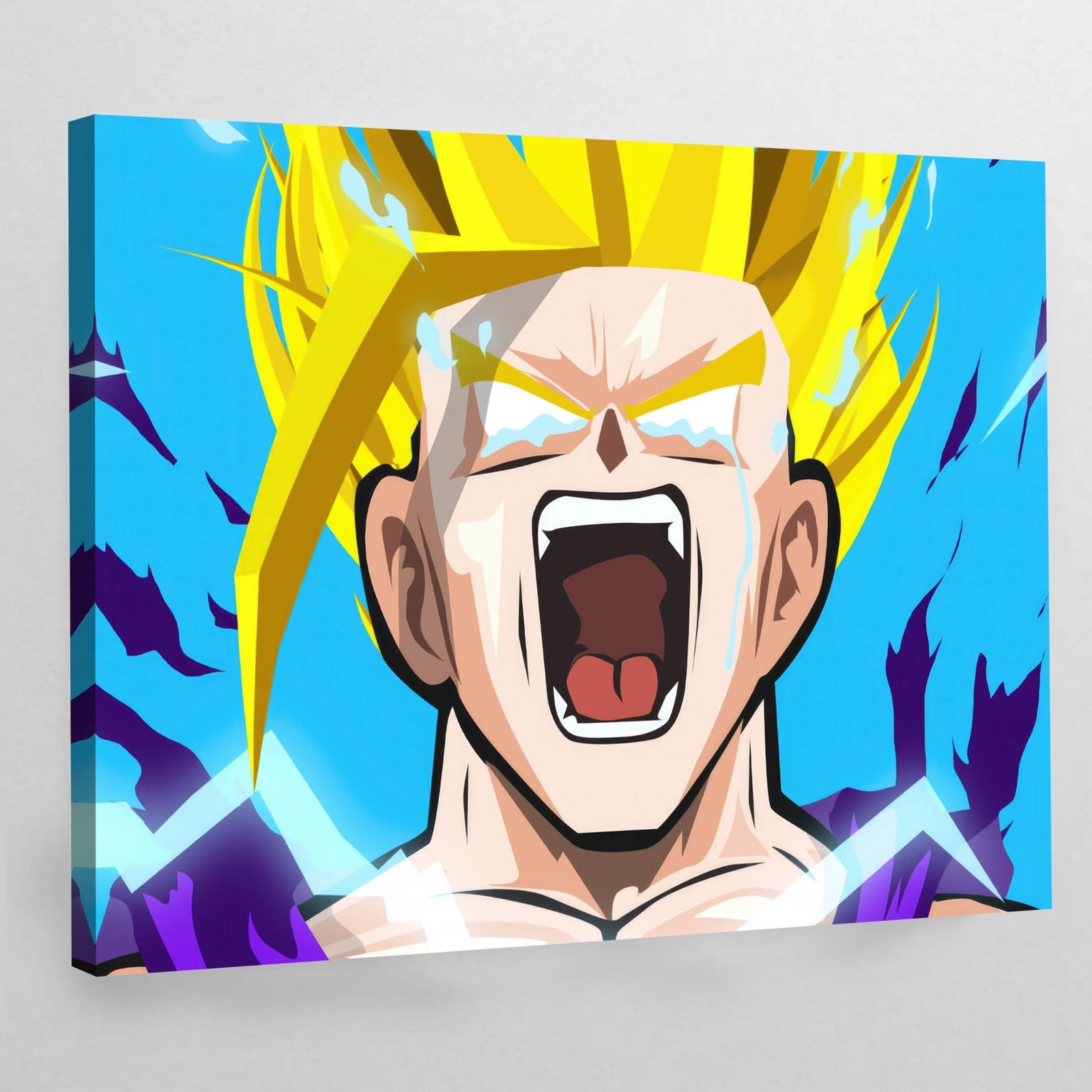 Tableau Manga Guerrier Doré - The Art Avenue