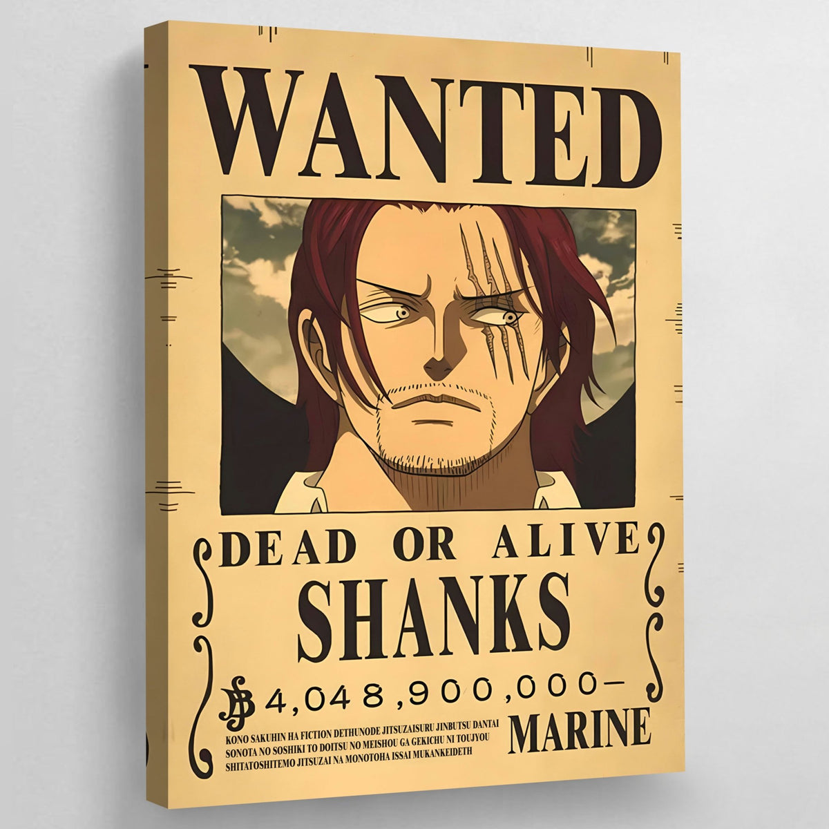 Tableau Manga Wanted Empereur Pirate Roux - The Art Avenue