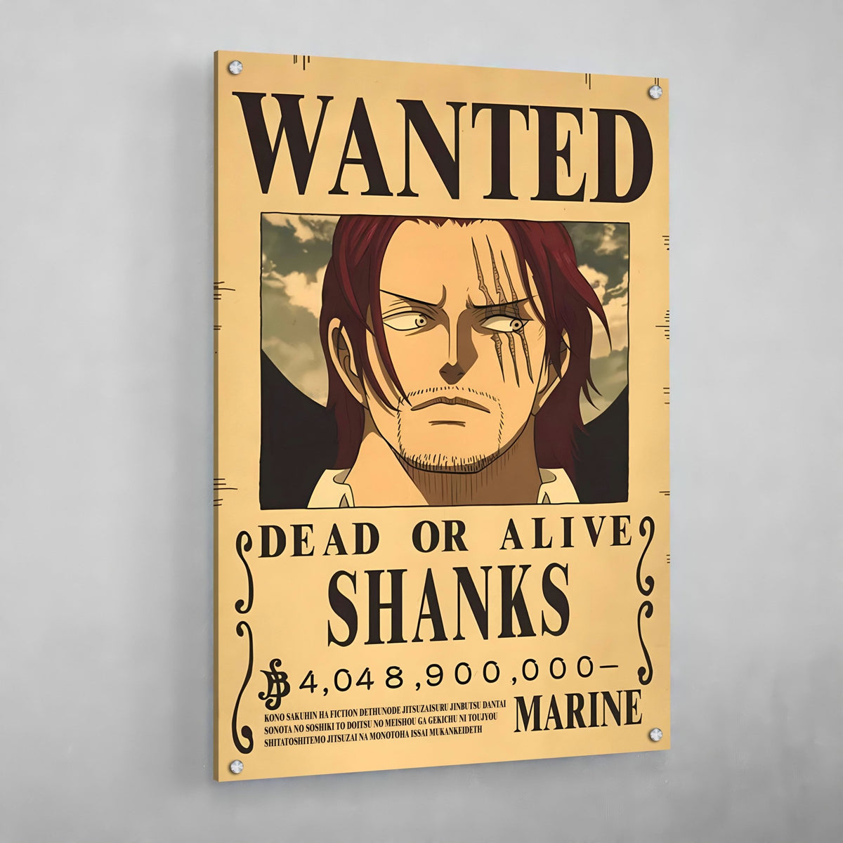 Tableau Manga Wanted Empereur Pirate Roux - The Art Avenue