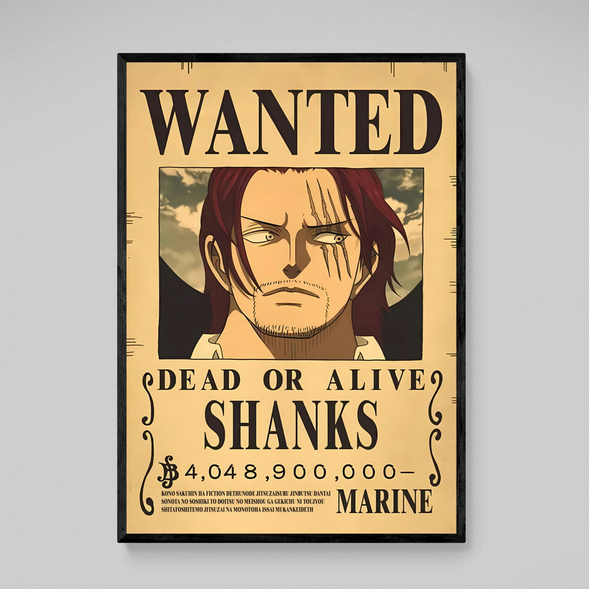 Tableau Manga Wanted Empereur Pirate Roux - The Art Avenue
