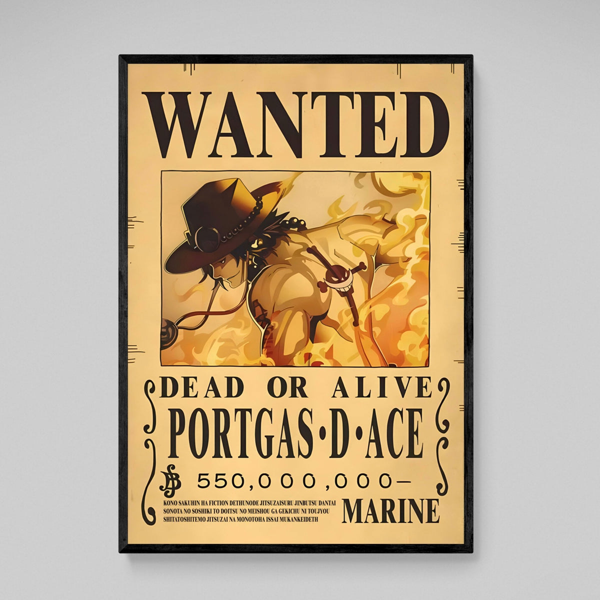 Tableau Manga Wanted Guerrier Ardent - The Art Avenue