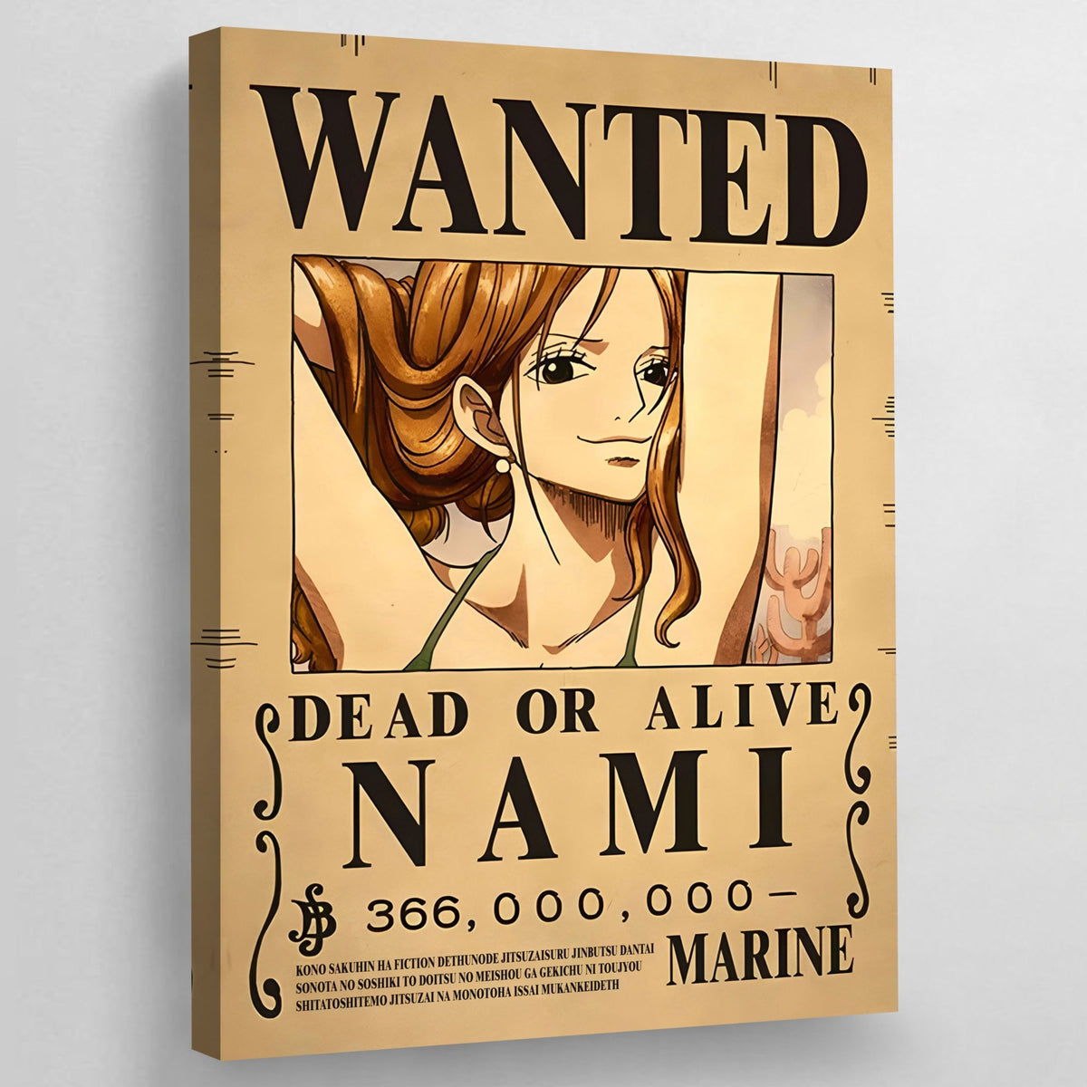 Tableau Manga Wanted Navigatrice Rousse - The Art Avenue