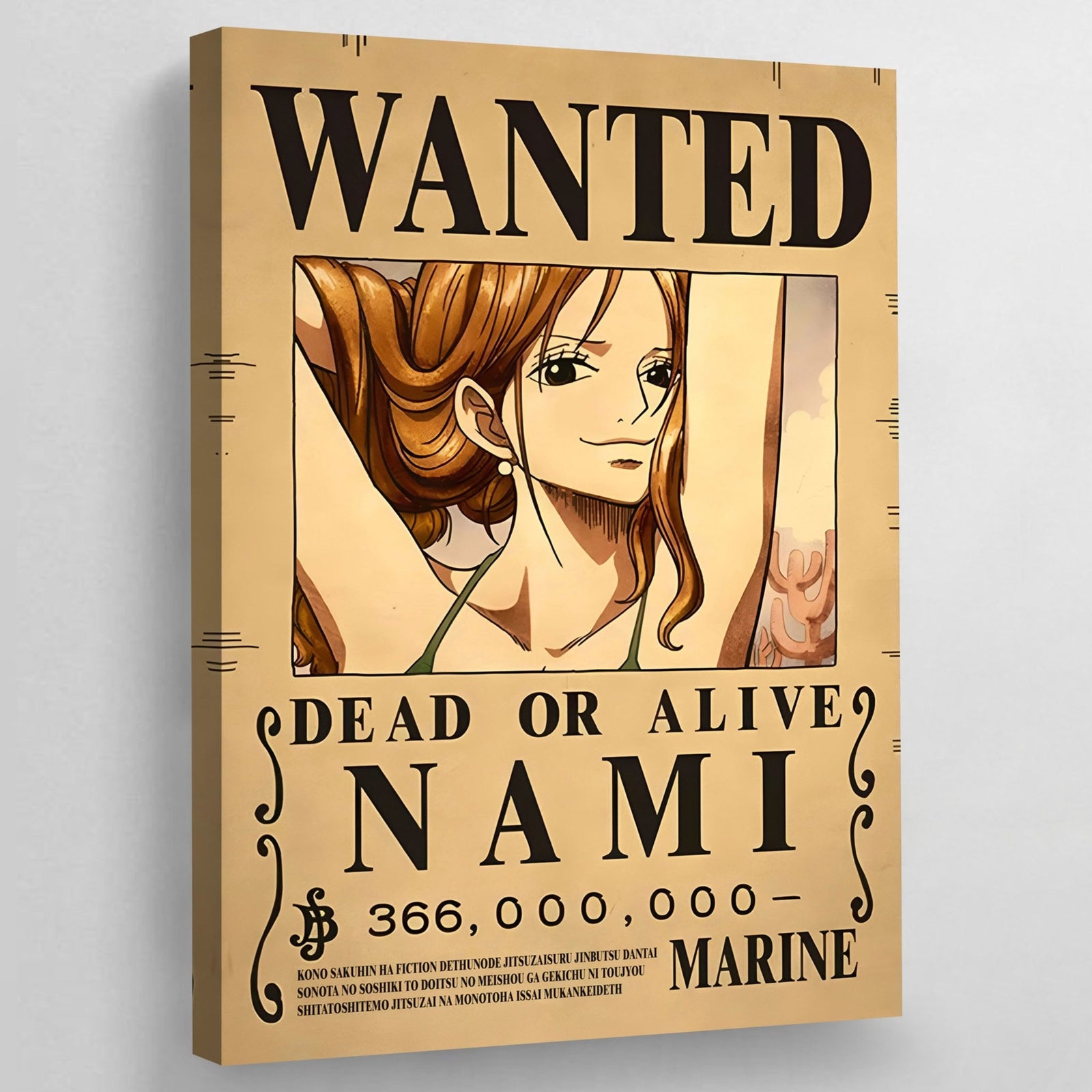 Tableau Manga Wanted Navigatrice Rousse - The Art Avenue
