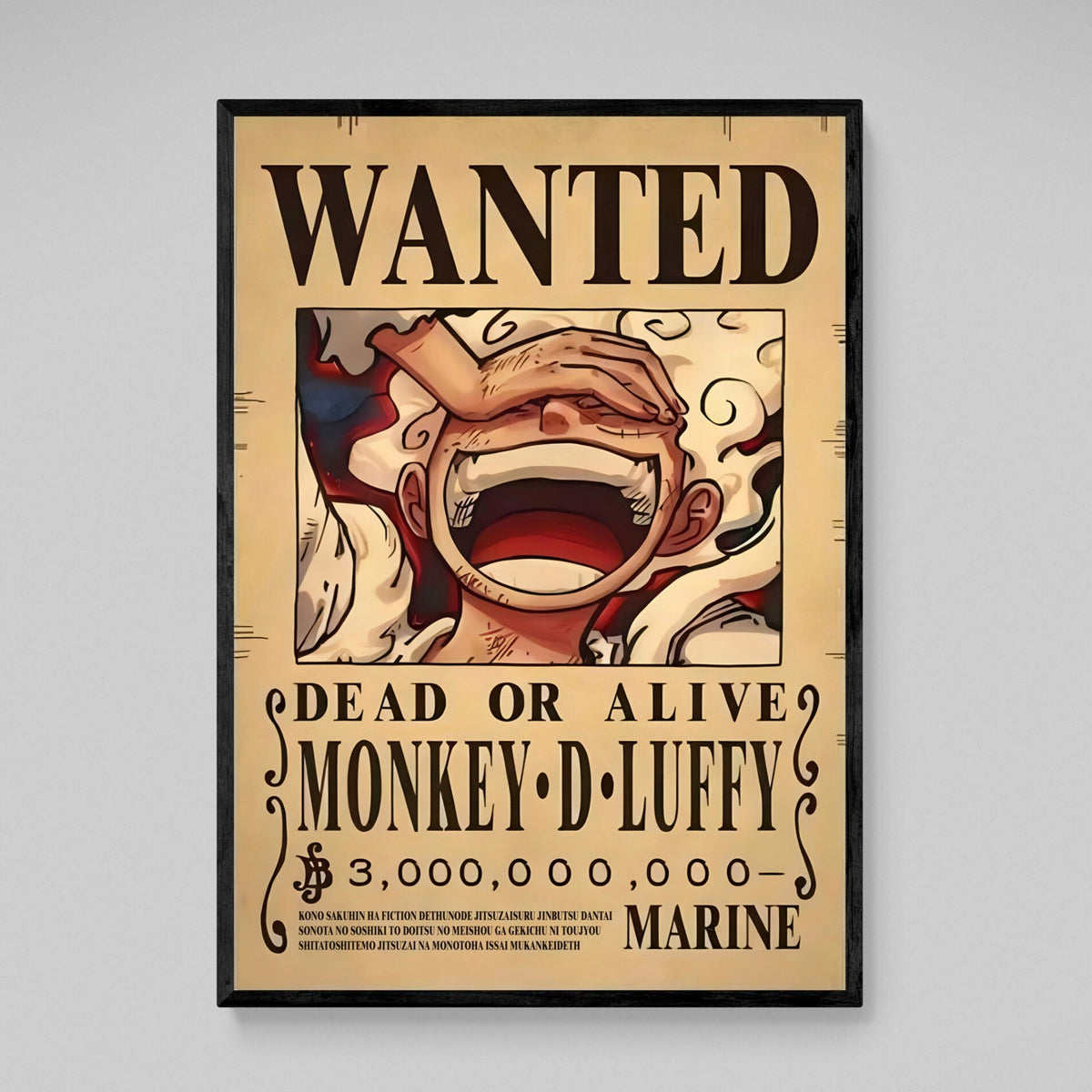 Tableau Manga Wanted Roi Des Pirates - The Art Avenue