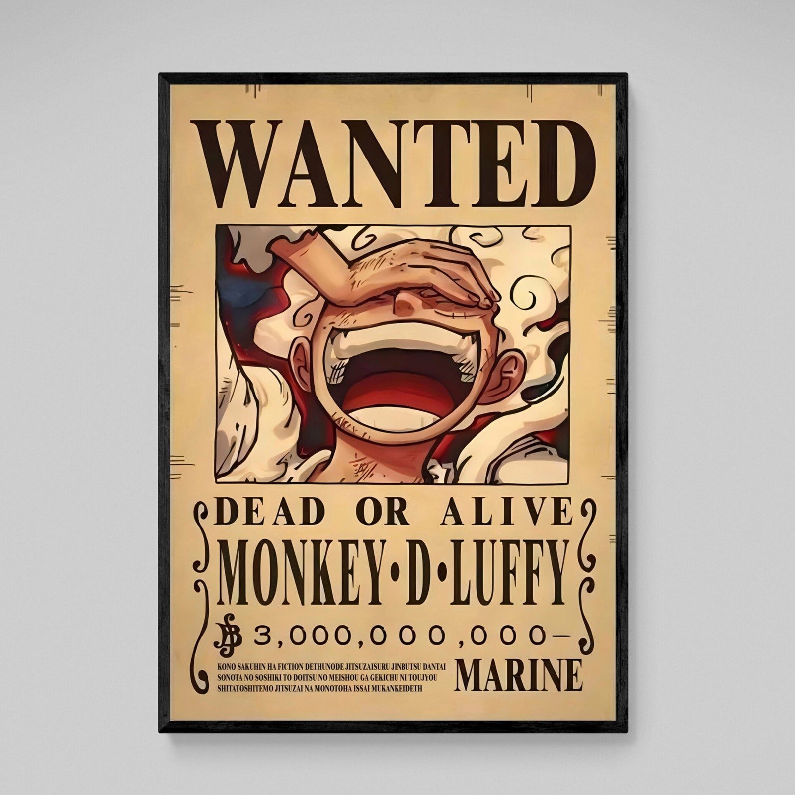 Tableau Manga Wanted Roi Des Pirates - The Art Avenue