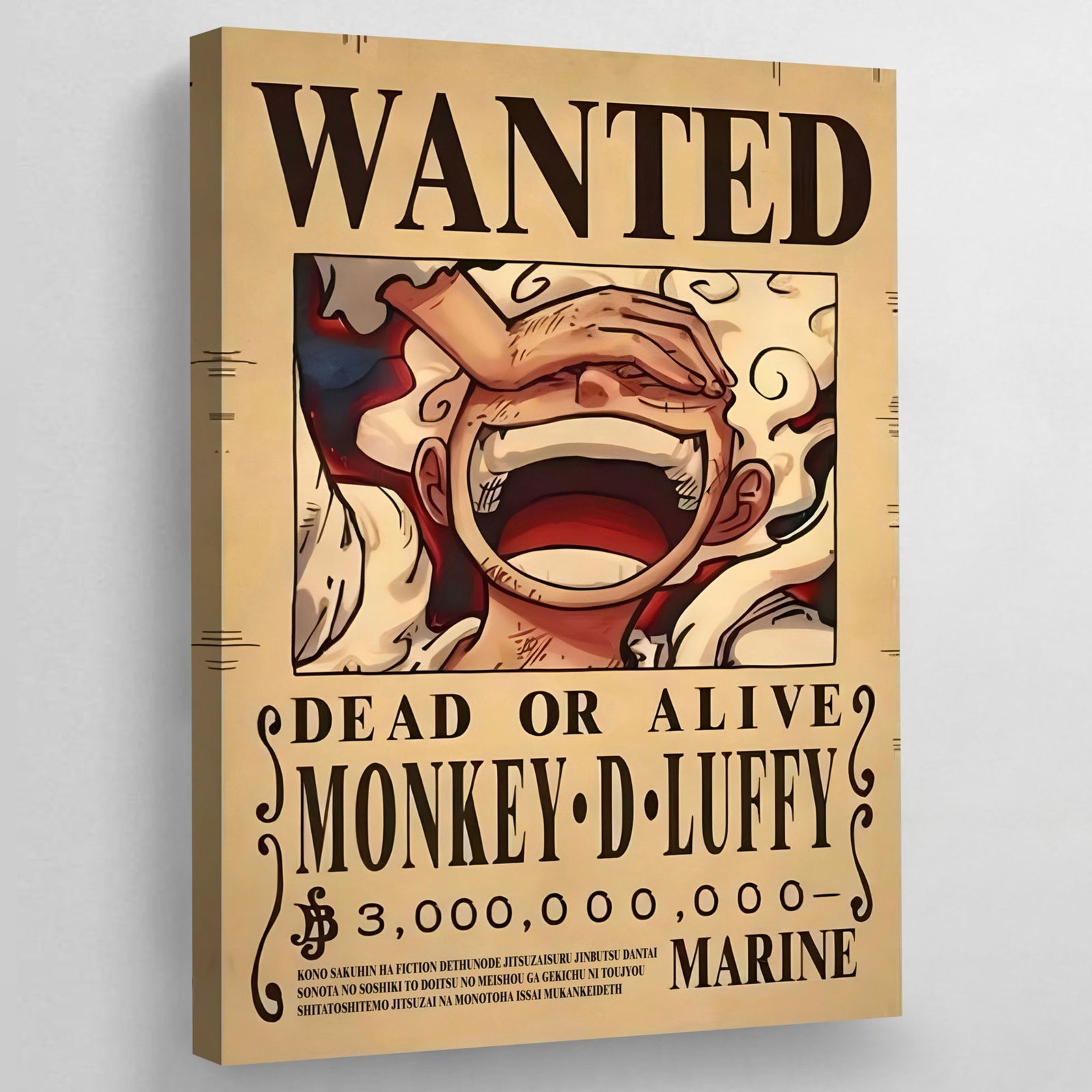 Tableau Manga Wanted Roi Des Pirates - The Art Avenue