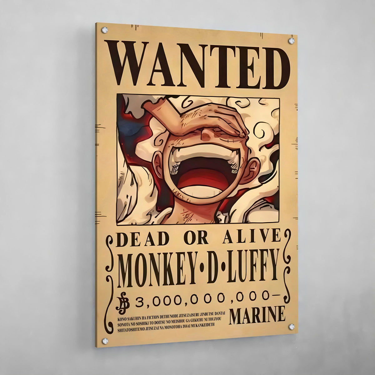 Tableau Manga Wanted Roi Des Pirates - The Art Avenue