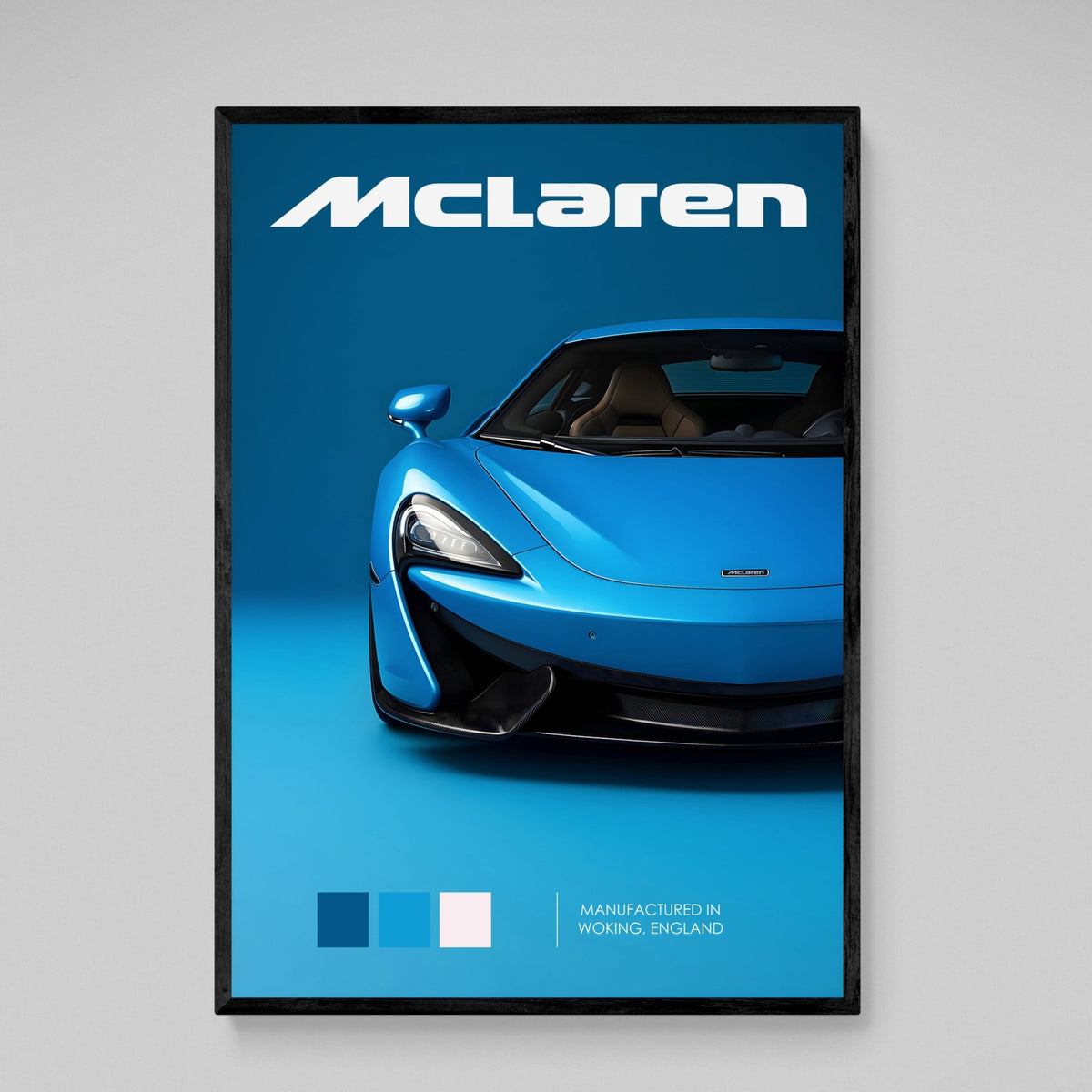 Tableau McLaren Bleu - The Art Avenue
