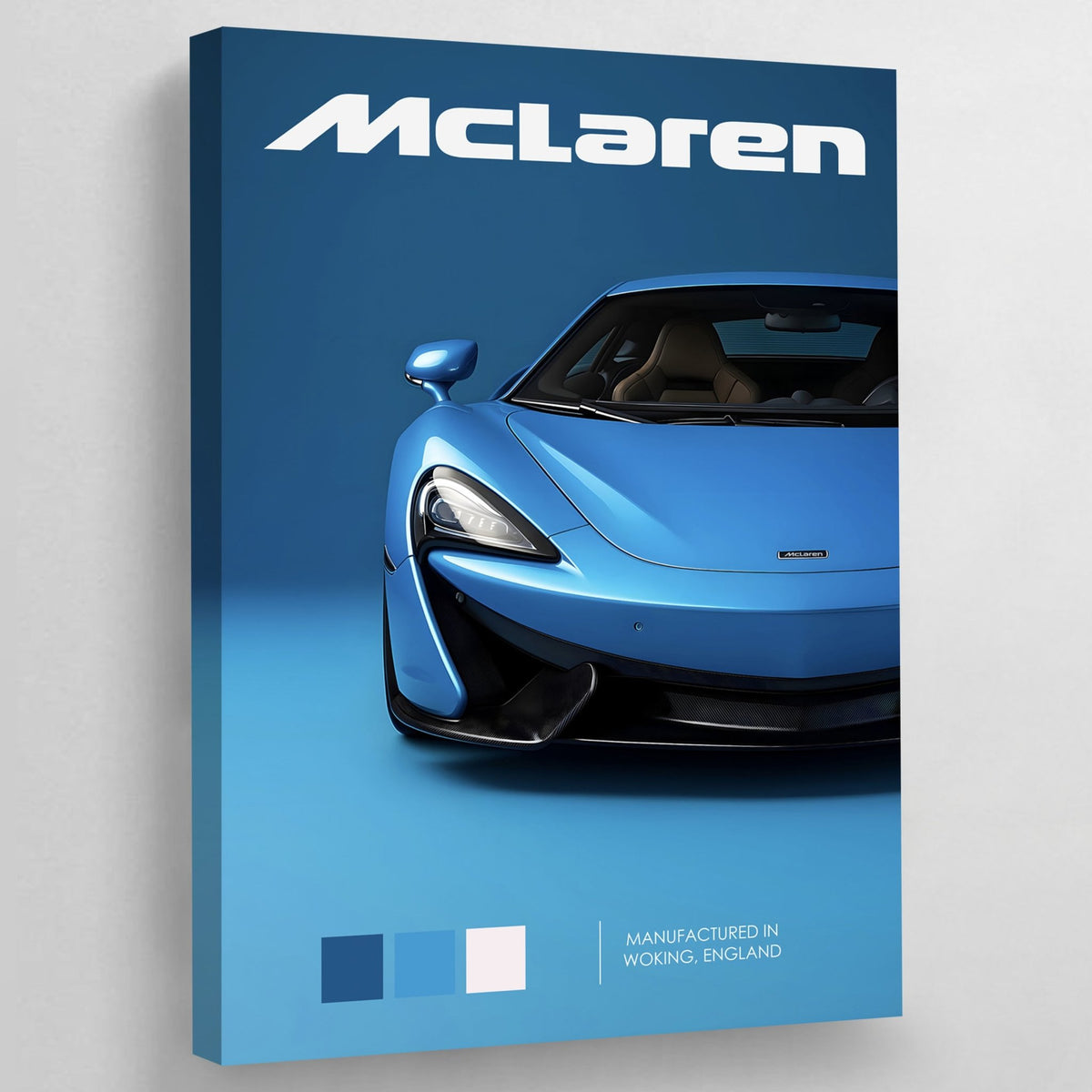 Tableau McLaren Bleu - The Art Avenue