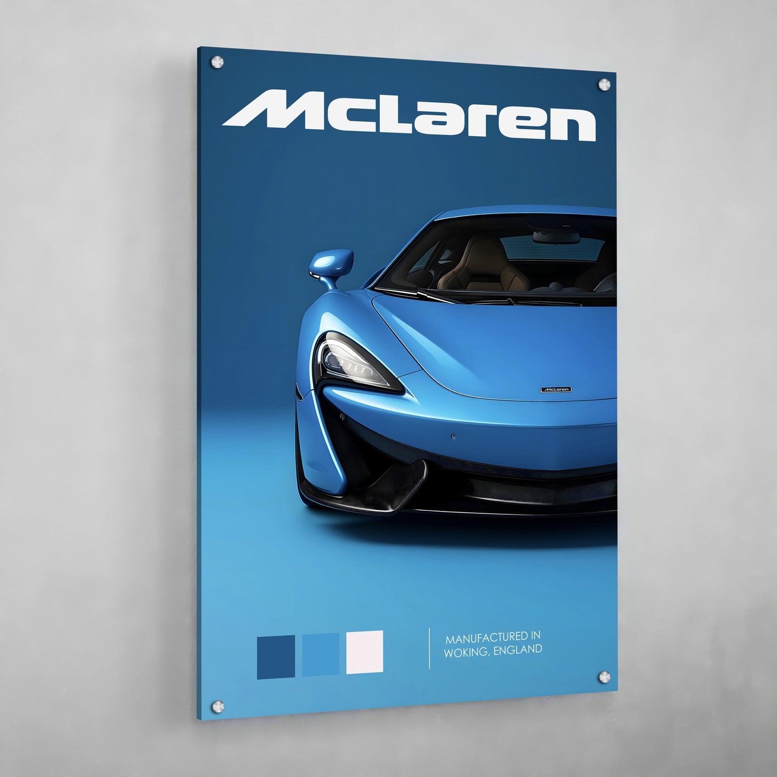 Tableau McLaren Bleu - The Art Avenue