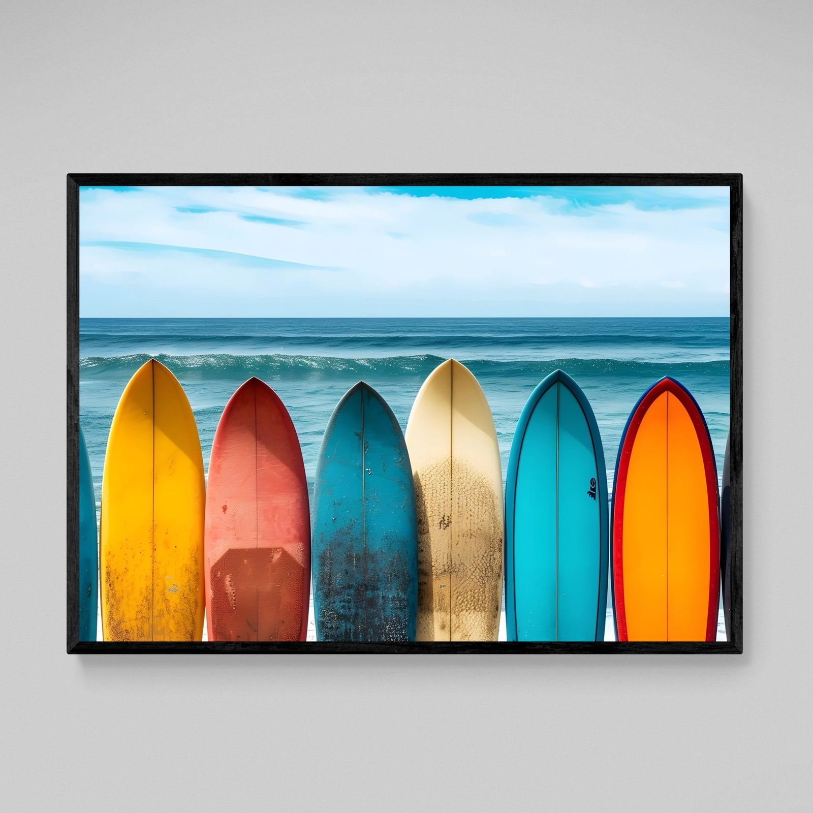 Tableau Mer Planches De Surf - The Art Avenue
