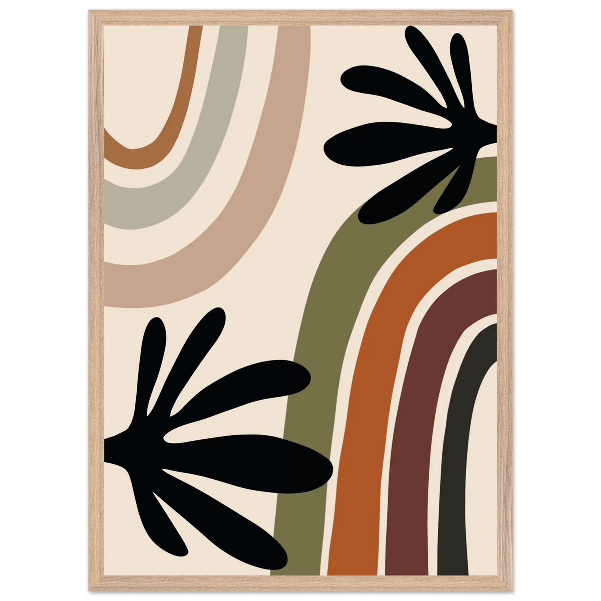 Tableau Minimaliste Abstrait Botanique - The Art Avenue