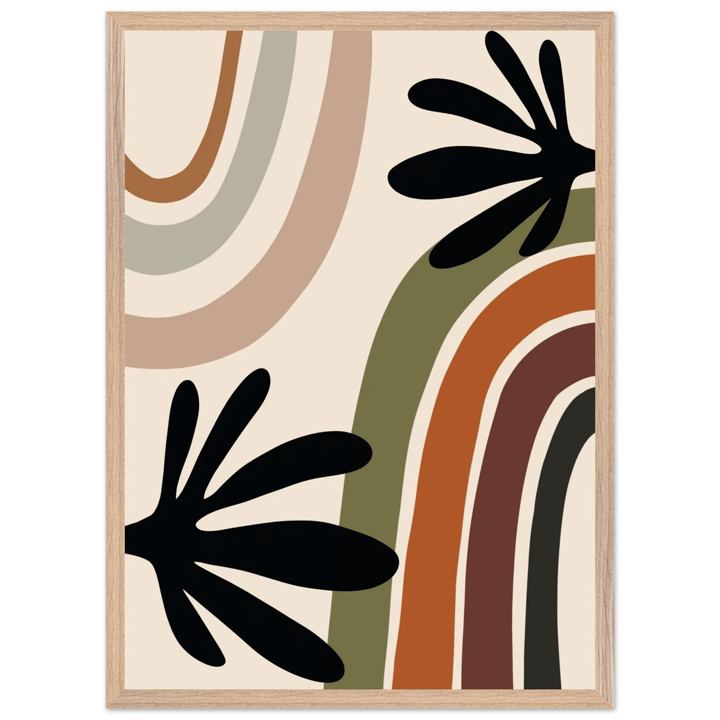 Tableau Minimaliste Abstrait Botanique - The Art Avenue