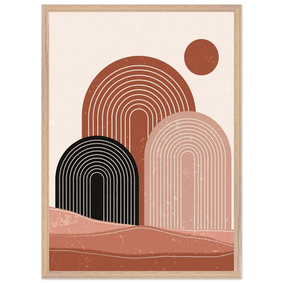 Tableau Minimaliste Arches du Désert - The Art Avenue