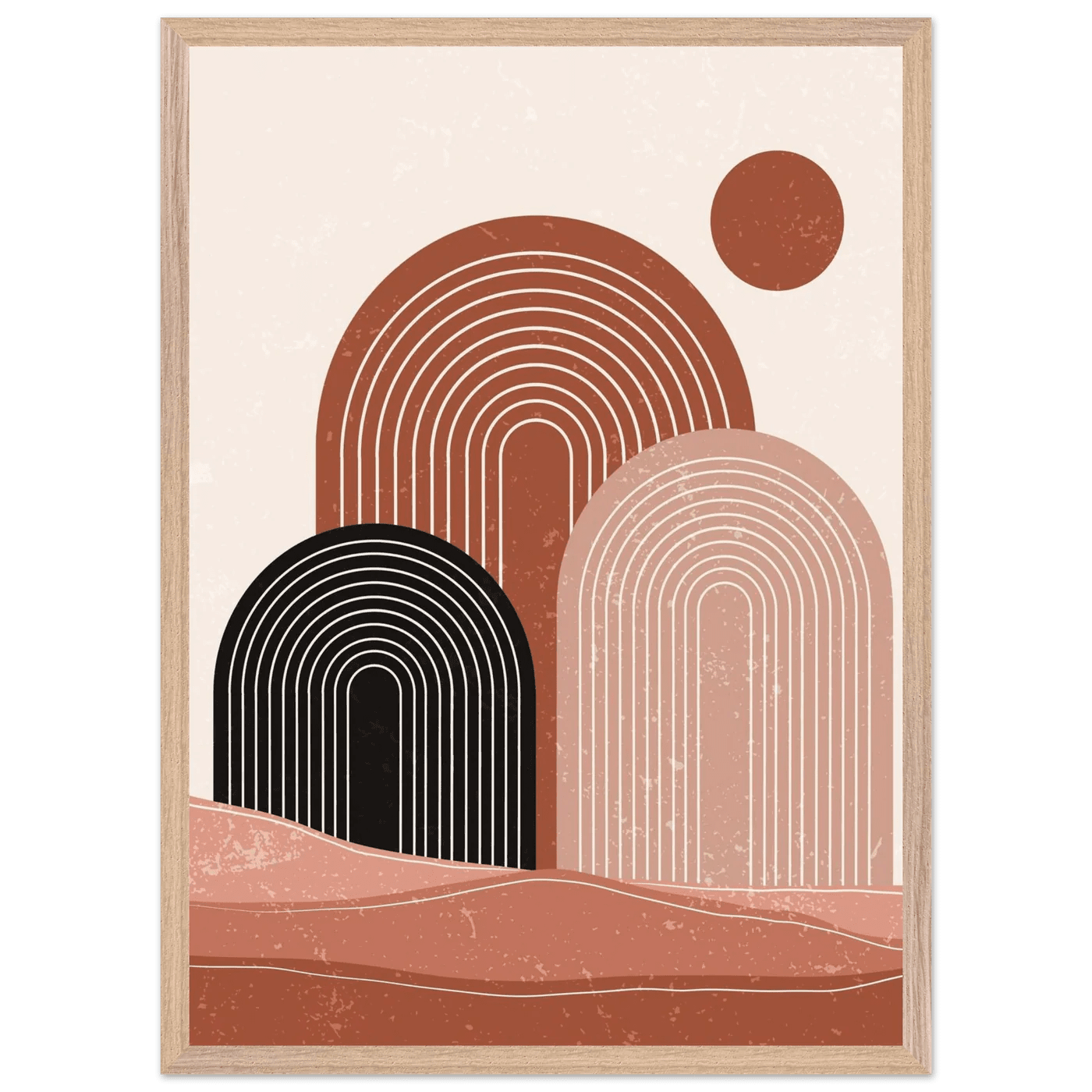 Tableau Minimaliste Arches du Désert - The Art Avenue