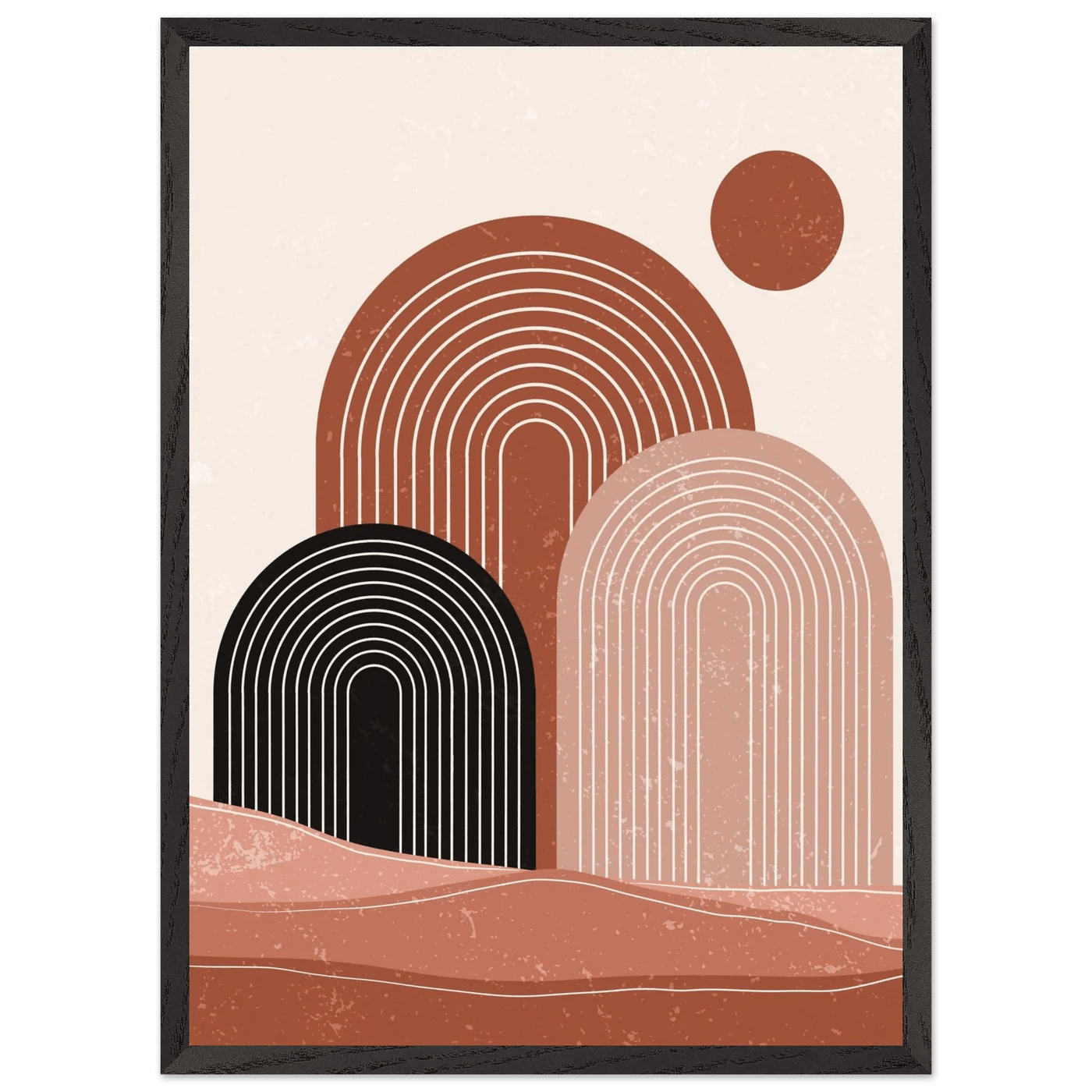 Tableau Minimaliste Arches du Désert - The Art Avenue