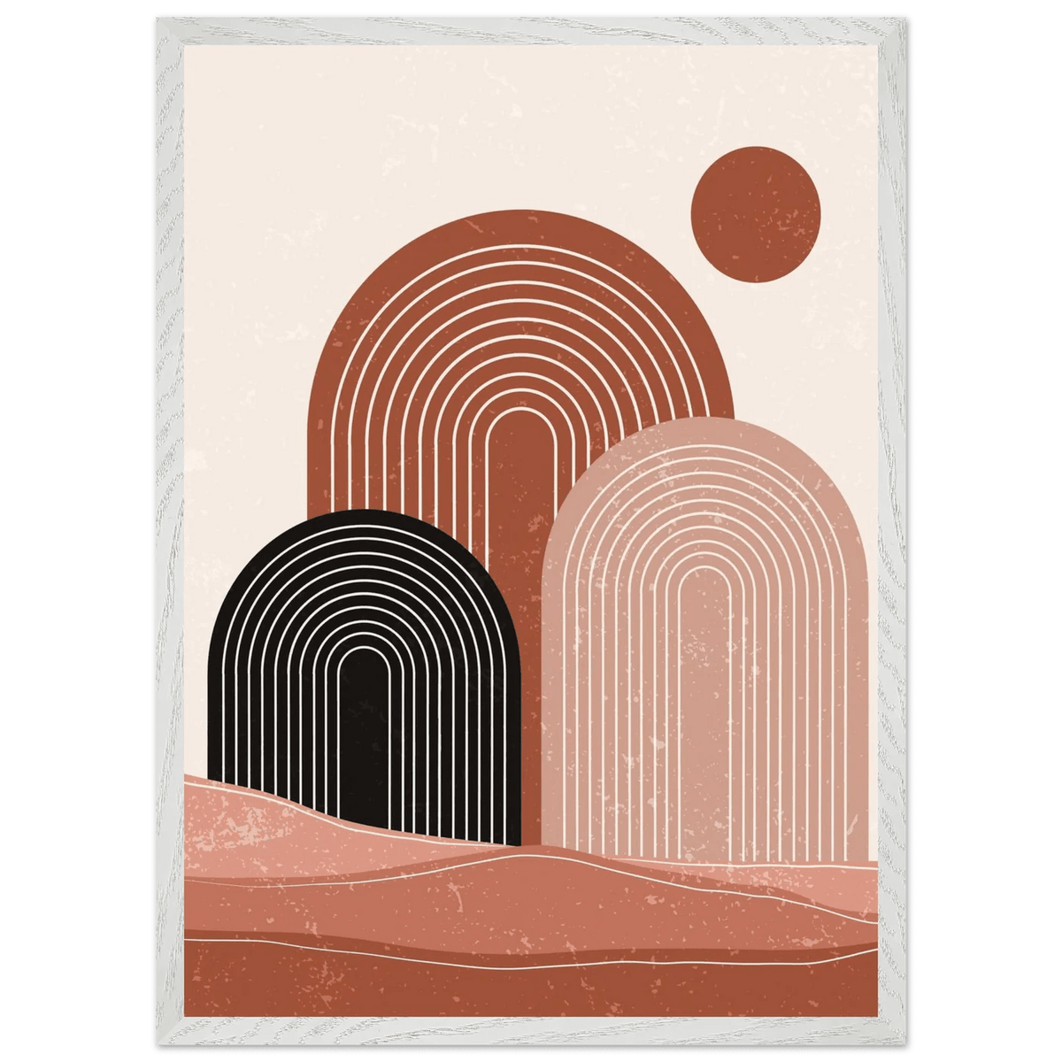 Tableau Minimaliste Arches du Désert - The Art Avenue