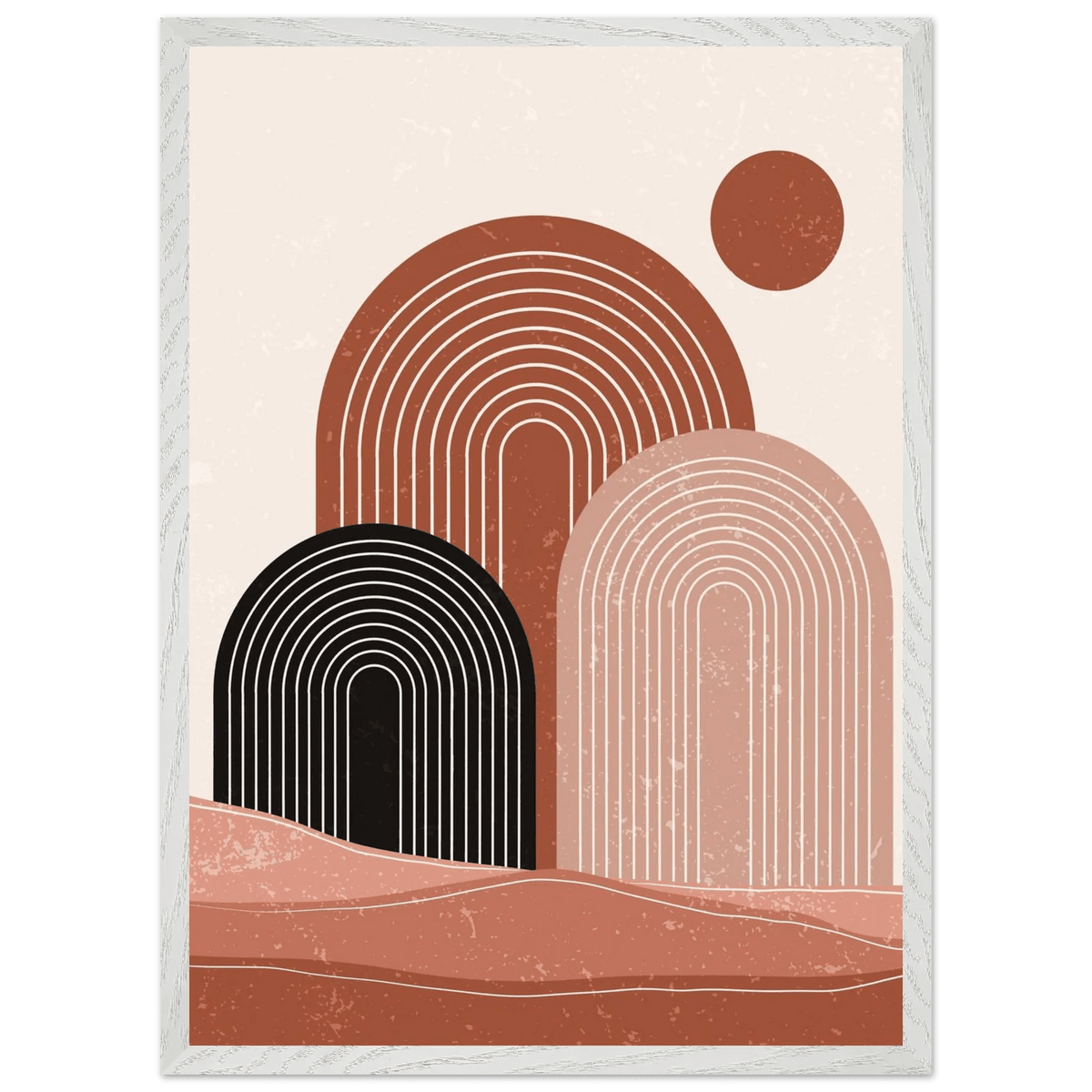 Tableau Minimaliste Arches du Désert - The Art Avenue