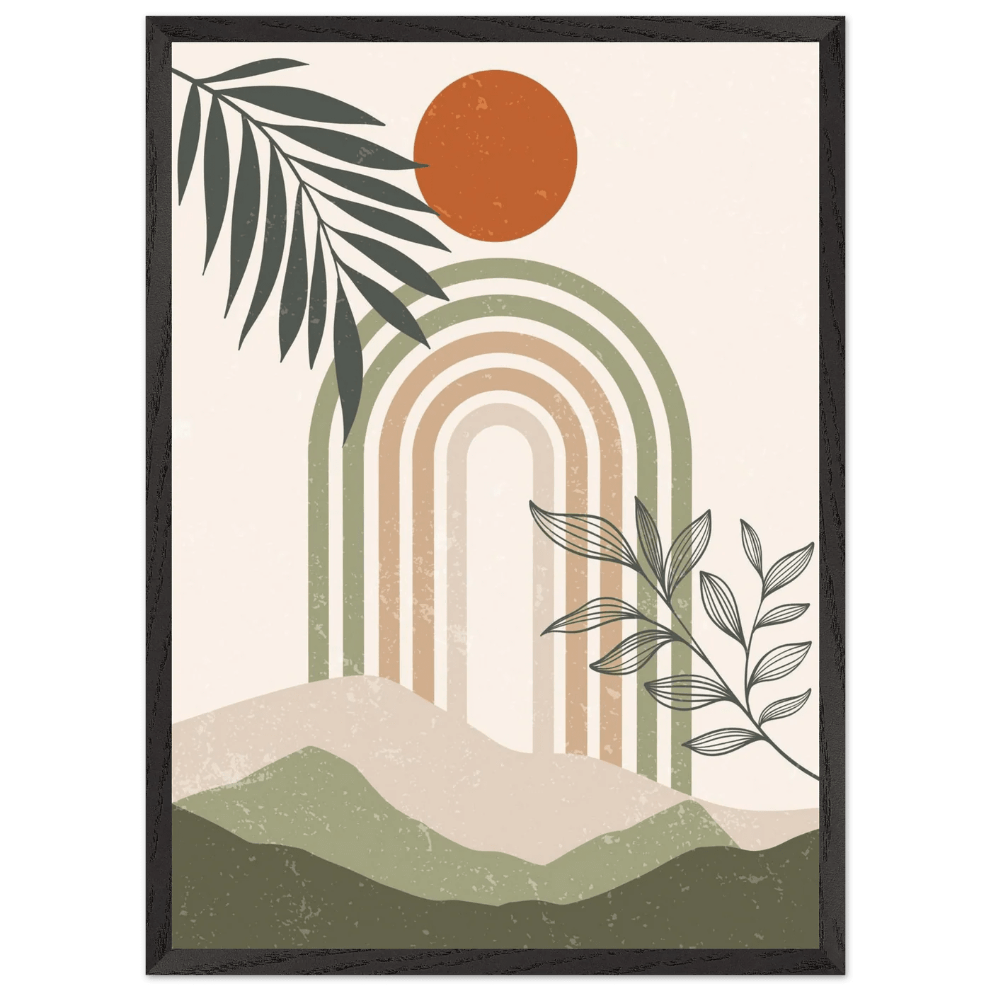 Tableau Minimaliste Arches & Paysage - The Art Avenue