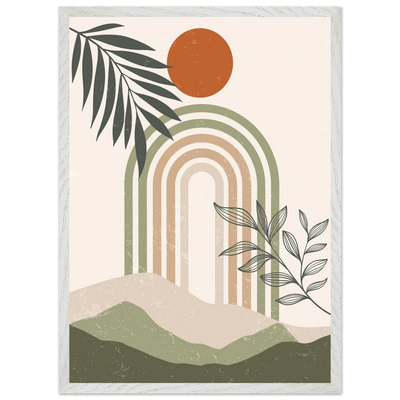 Tableau Minimaliste Arches & Paysage - The Art Avenue
