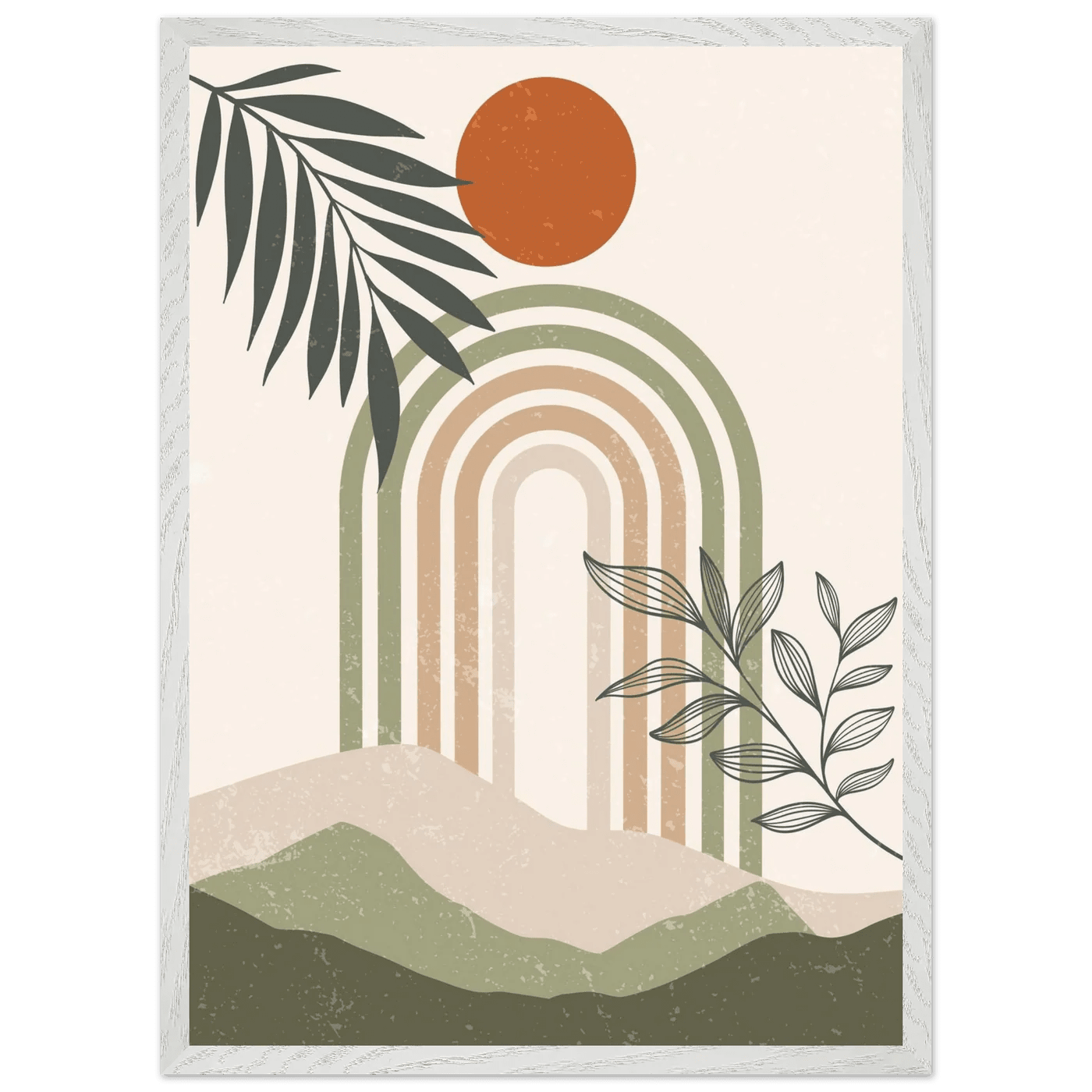 Tableau Minimaliste Arches & Paysage - The Art Avenue