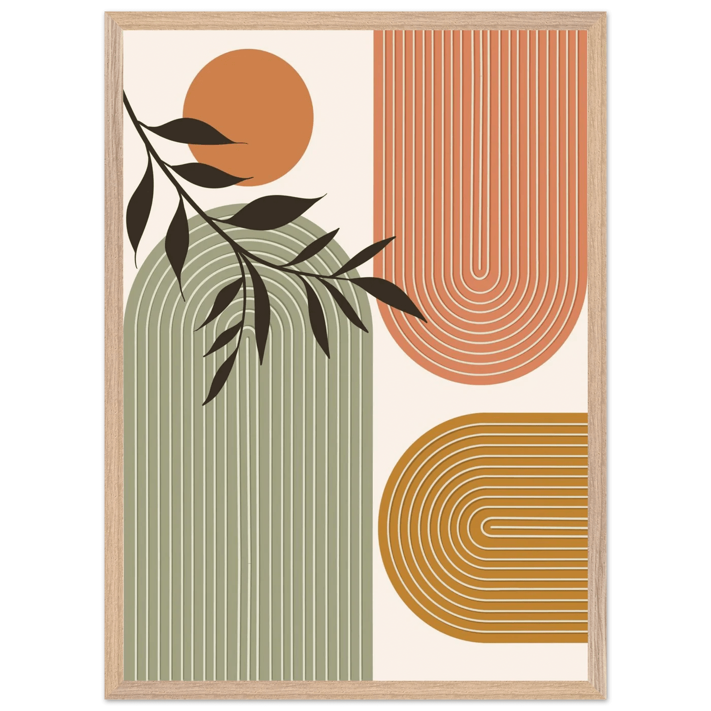 Tableau Minimaliste Arches Terracotta & Sauge - The Art Avenue