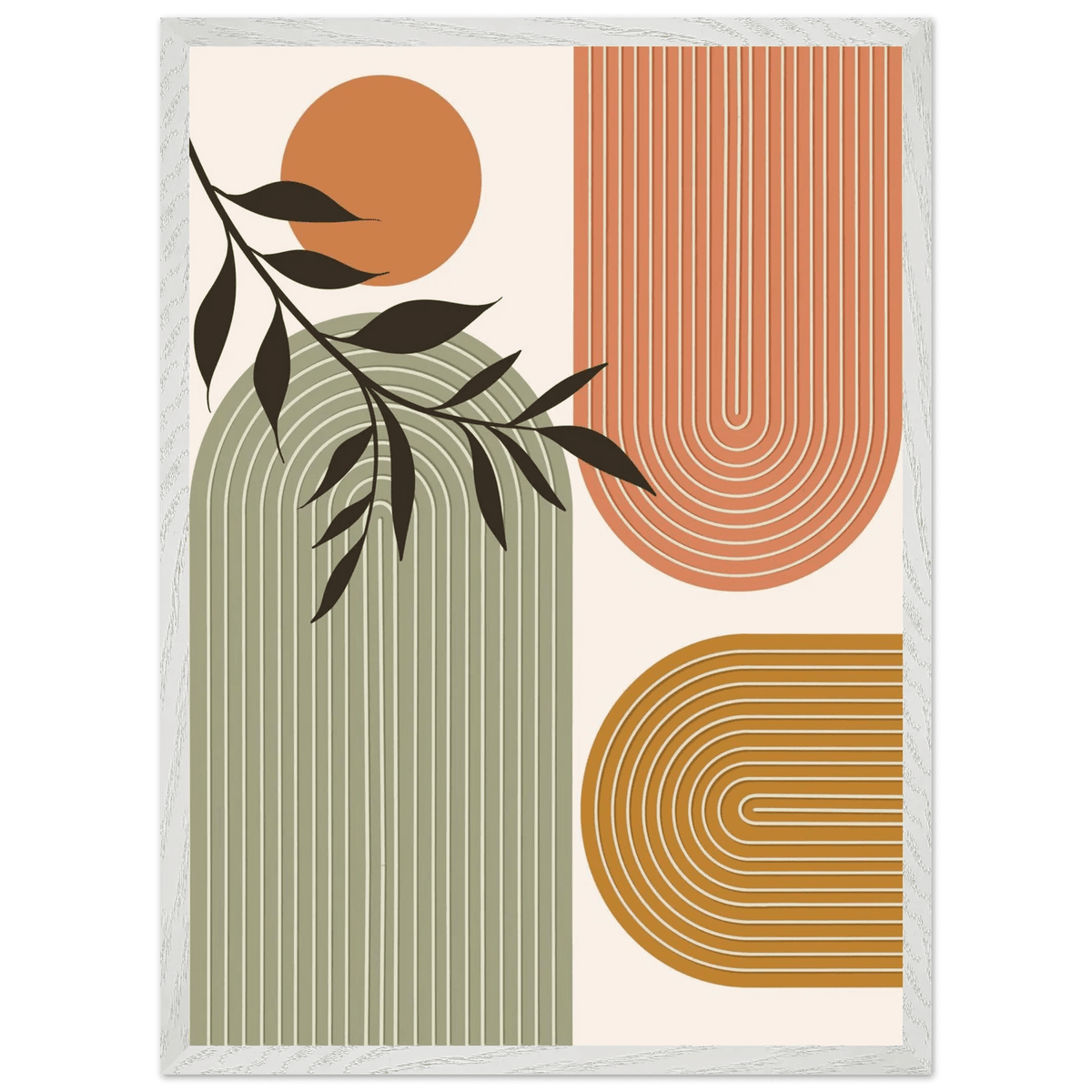 Tableau Minimaliste Arches Terracotta & Sauge - The Art Avenue