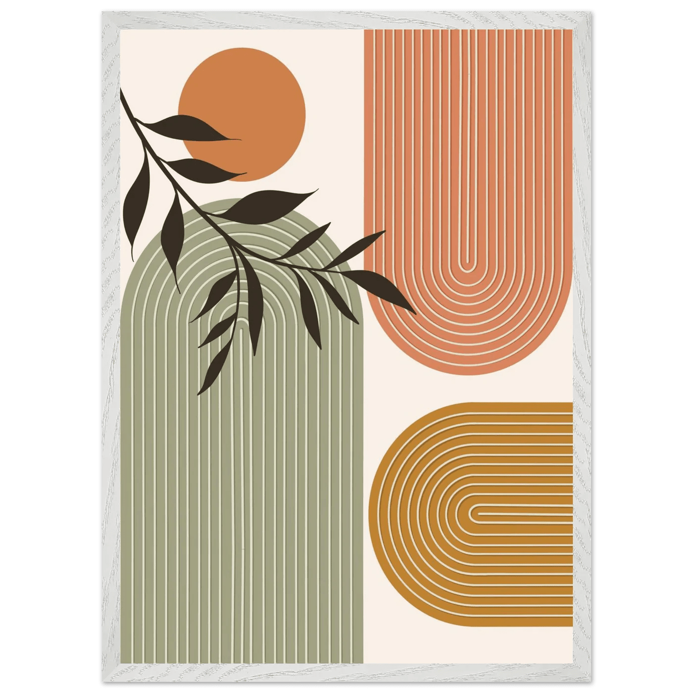 Tableau Minimaliste Arches Terracotta & Sauge - The Art Avenue