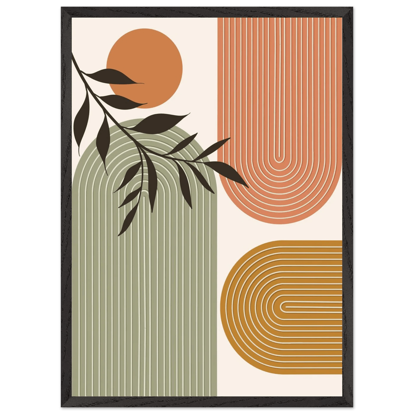 Tableau Minimaliste Arches Terracotta & Sauge - The Art Avenue