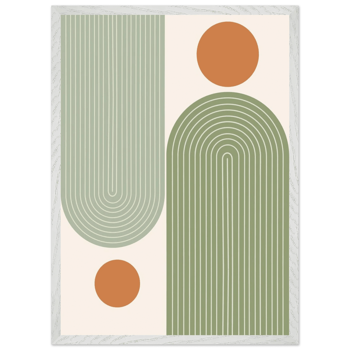 Tableau Minimaliste Arches Vert Sauge - The Art Avenue