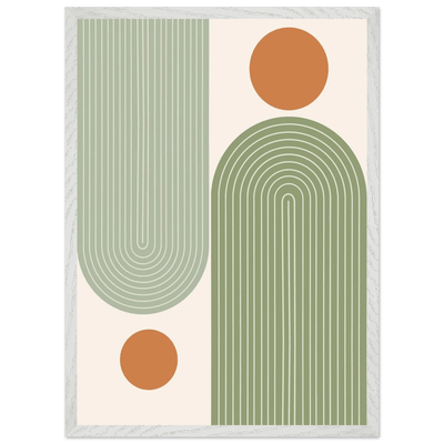 Tableau Minimaliste Arches Vert Sauge - The Art Avenue