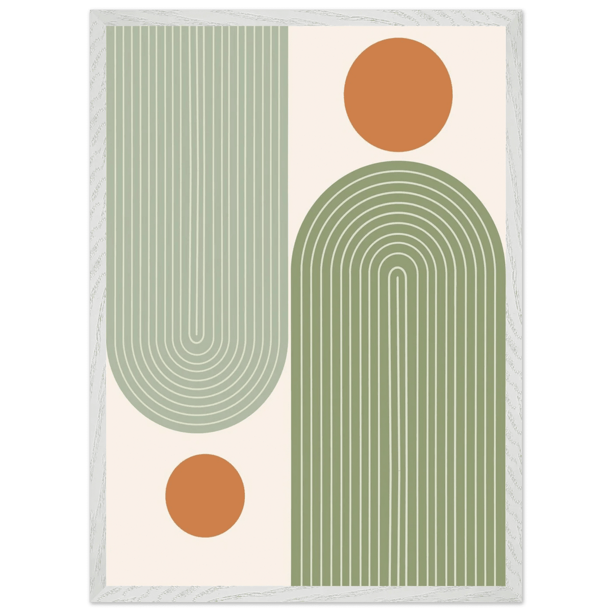 Tableau Minimaliste Arches Vert Sauge - The Art Avenue