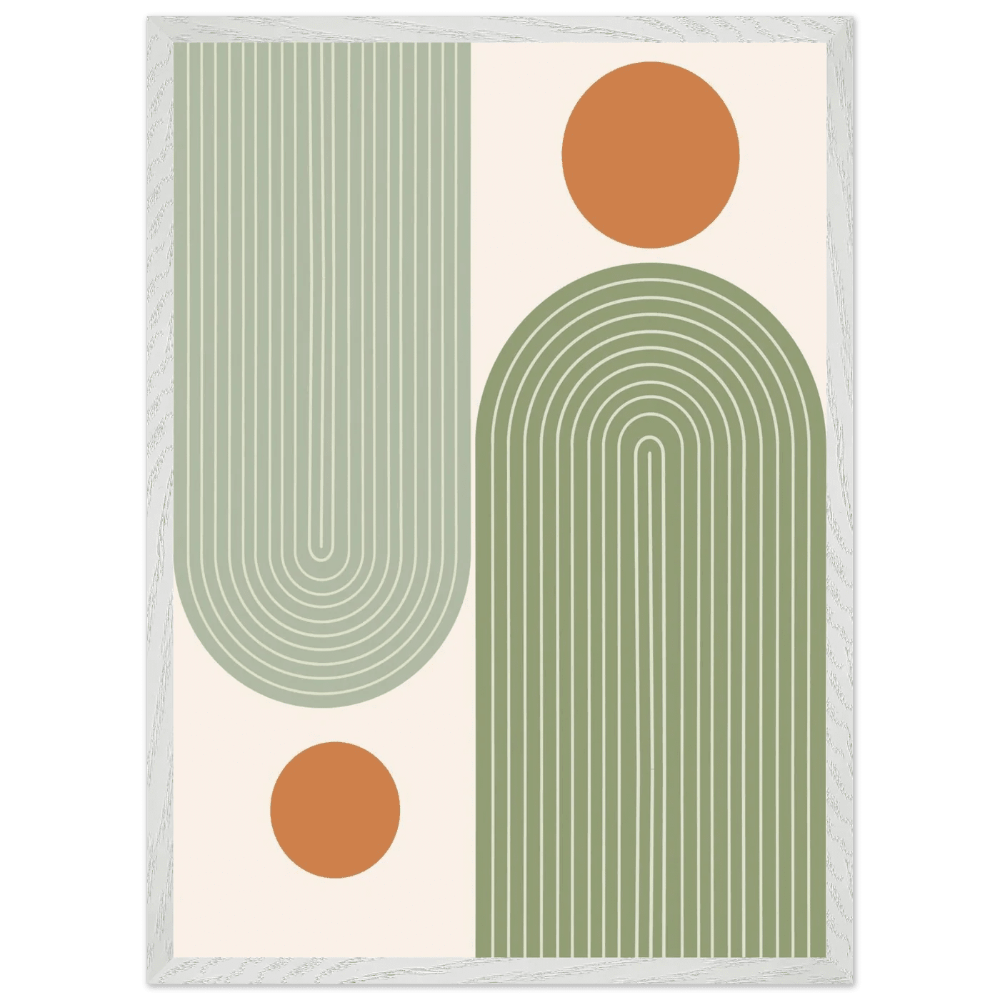 Tableau Minimaliste Arches Vert Sauge - The Art Avenue